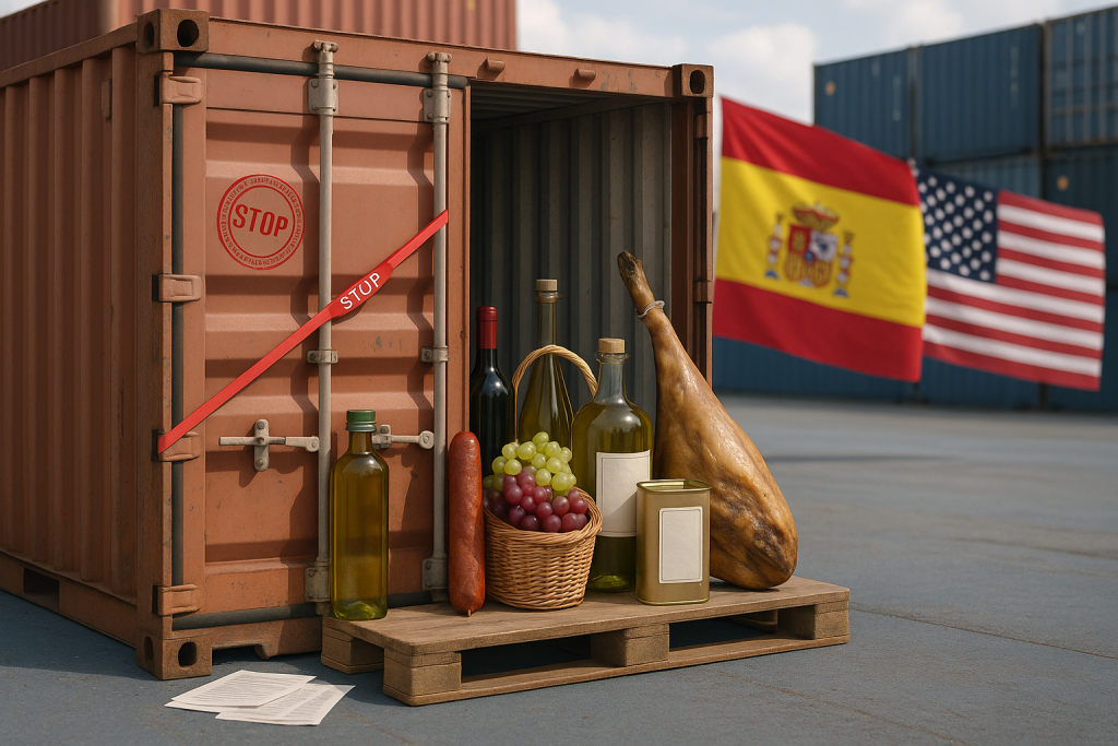 contenedor de productos agroalimentarios